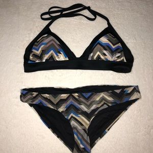 Pattern small bikini set